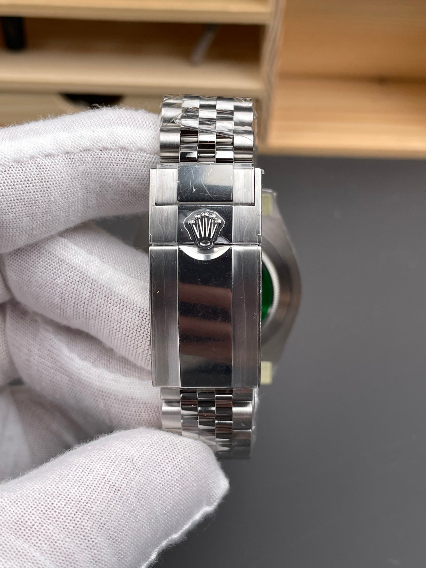 Rolex GMT-Master II Black Dial + Green-Black Bezel + Steel Bracelet