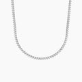 16 in. Perfect Three-Prong Diamond Tennis Necklace (5 ct. tw.) in 18K White Gold