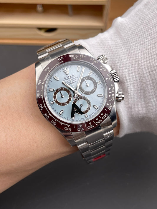 Rolex Daytona Ice Blue Dial + Steel Bezel + Steel Bracelet