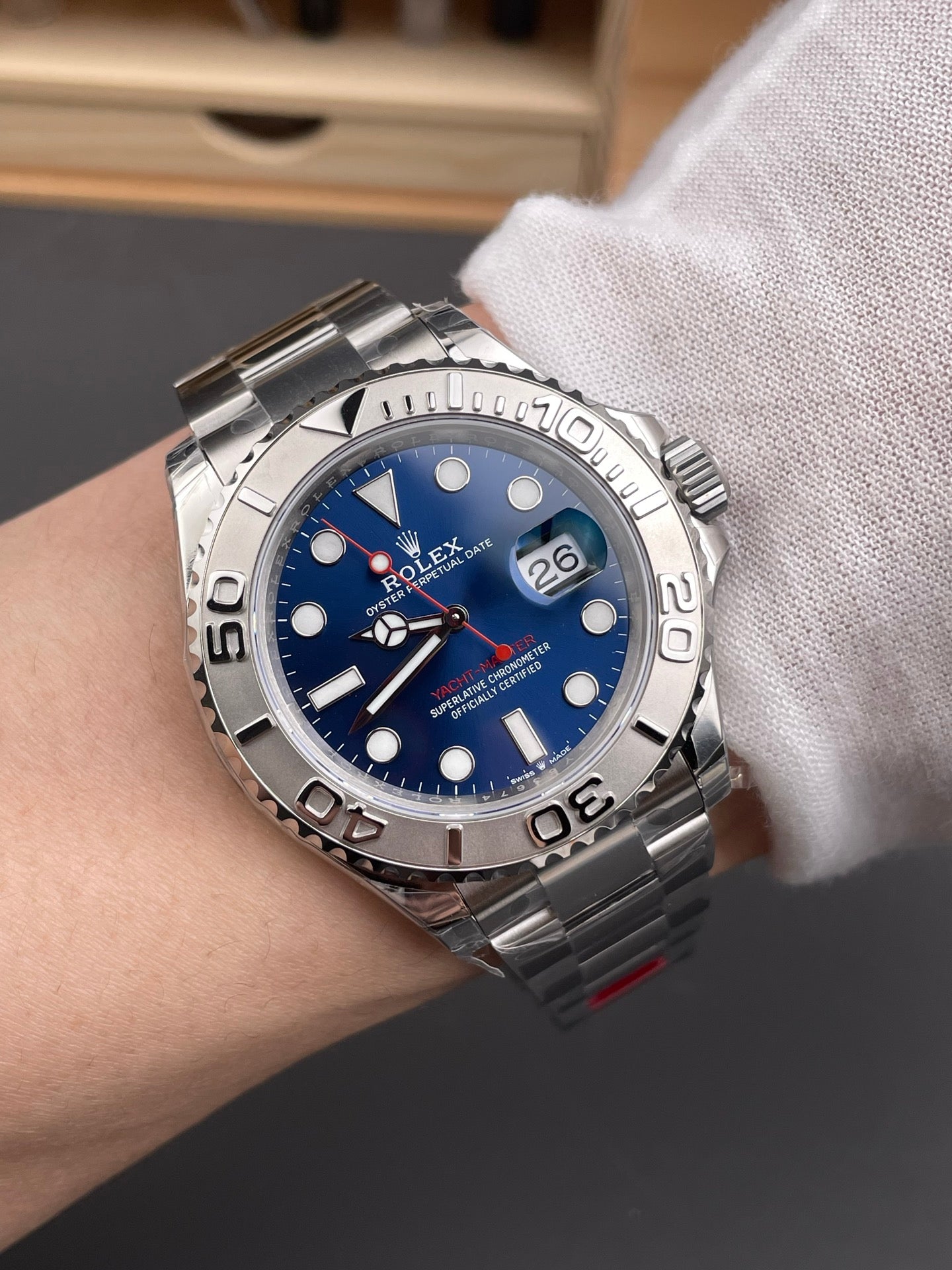 Rolex Yacht-Master Blue Dial + Steel Bezel + Steel Bracelet