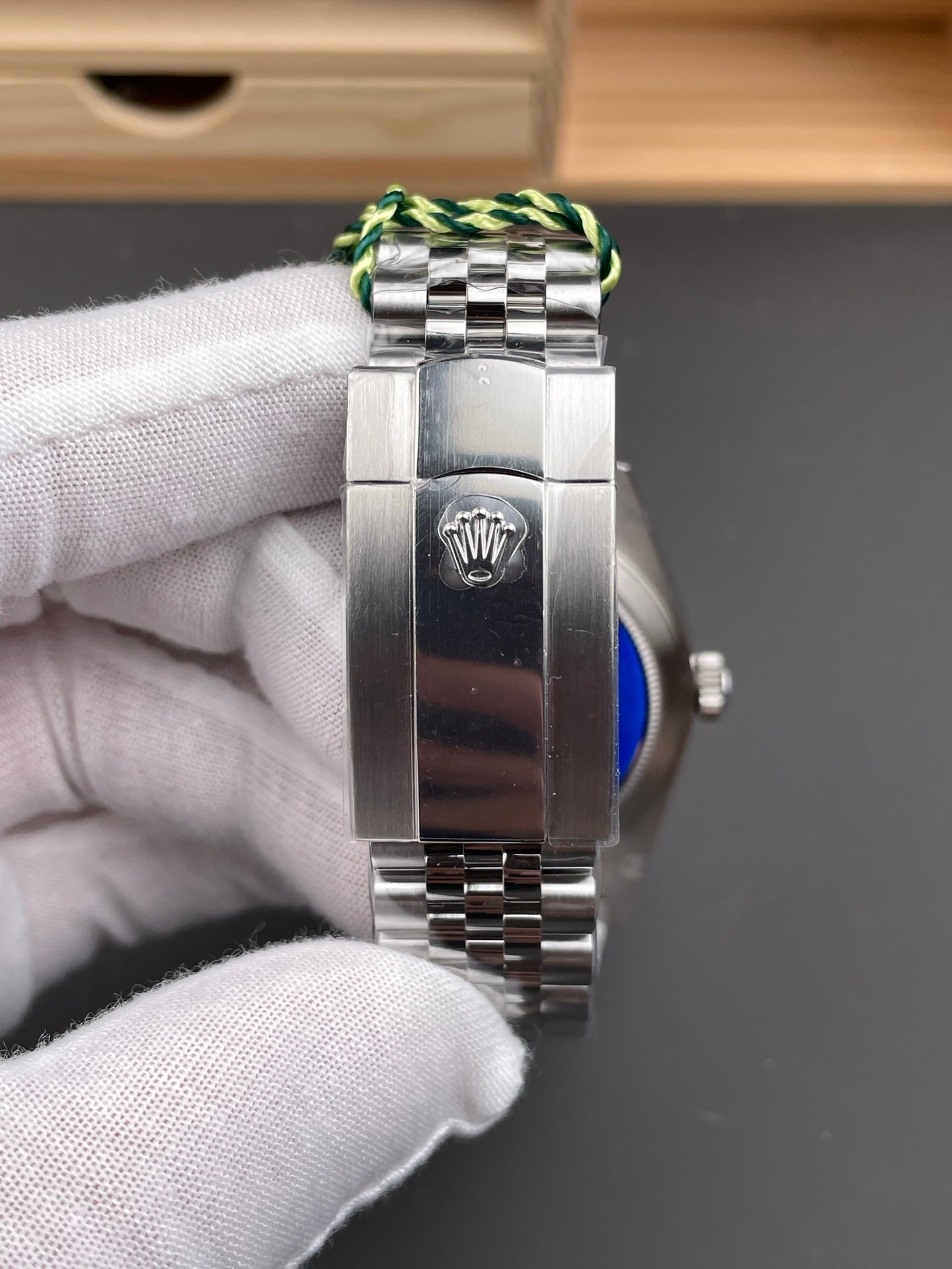 Rolex Sky-Dweller Green Dial + Steel Bezel + Steel Bracelet