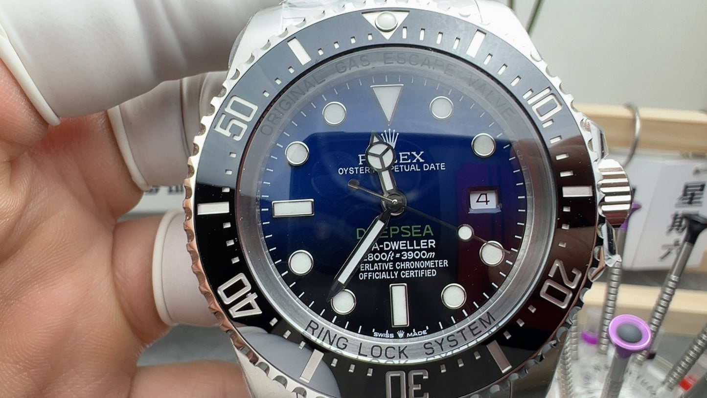 Rolex Sea-Dweller Blue-Black Gradient Dial + Steel Bezel + Steel Bracelet