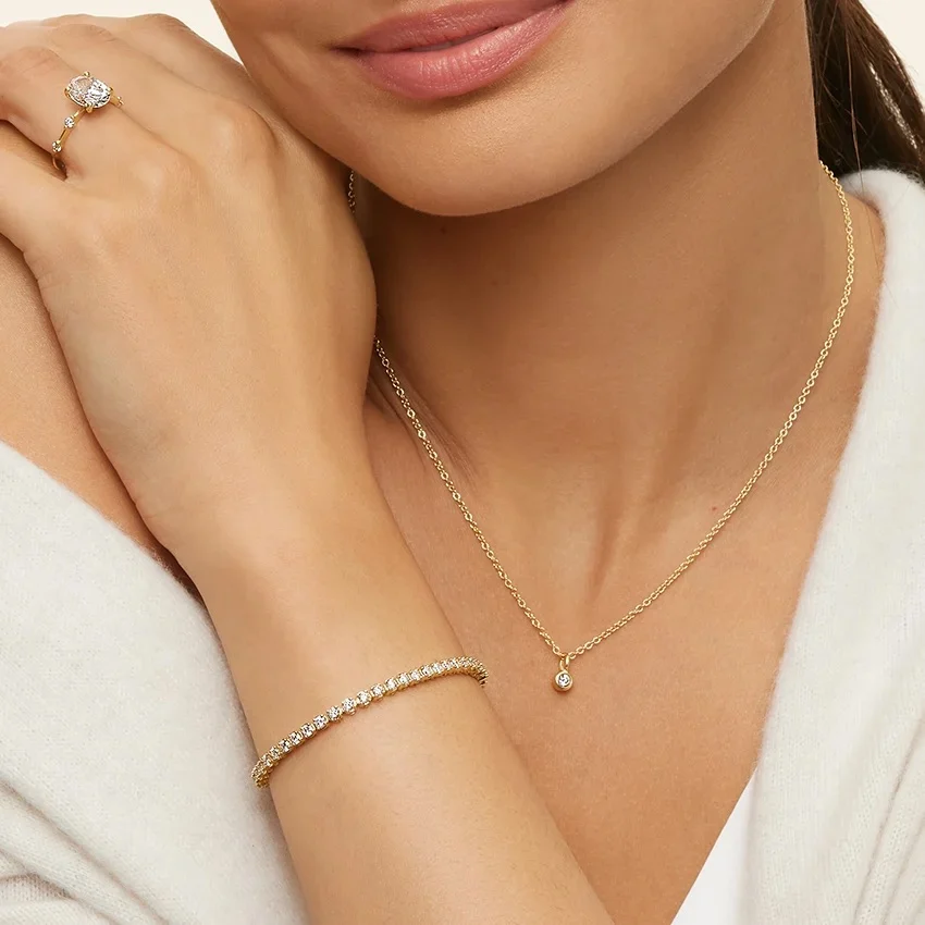 7 in. Certified Lab Diamond Tennis Bracelet (2 ct. tw.) in 18K Yellow Gold