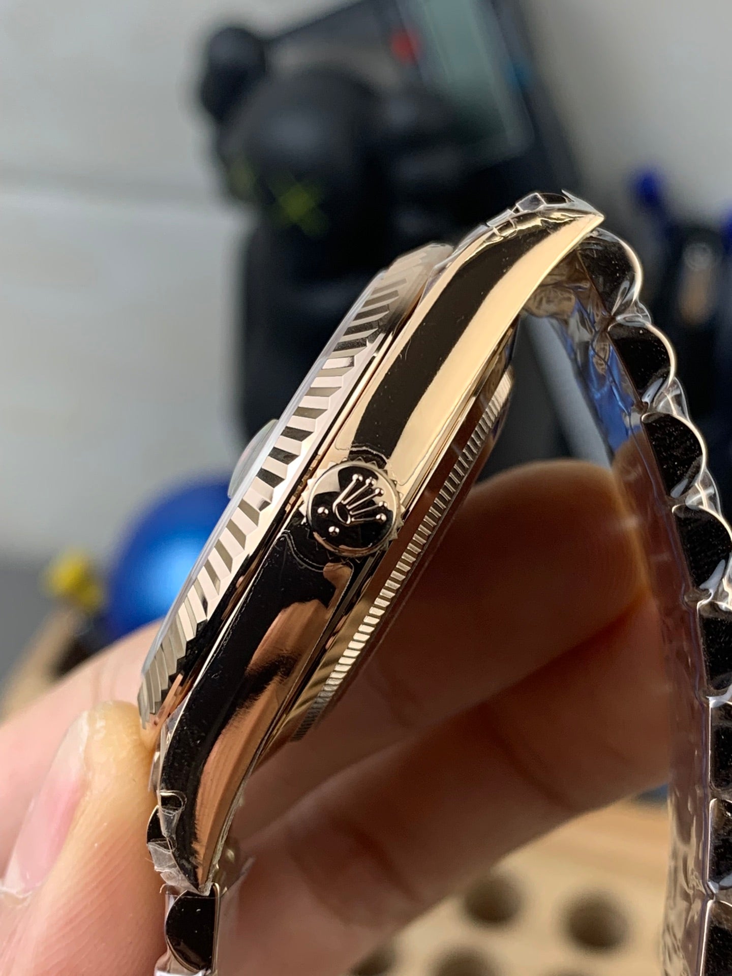 Rolex Day-Date Green Dial  Stick Markers +Full Gold Bezel +   Full Gold President
