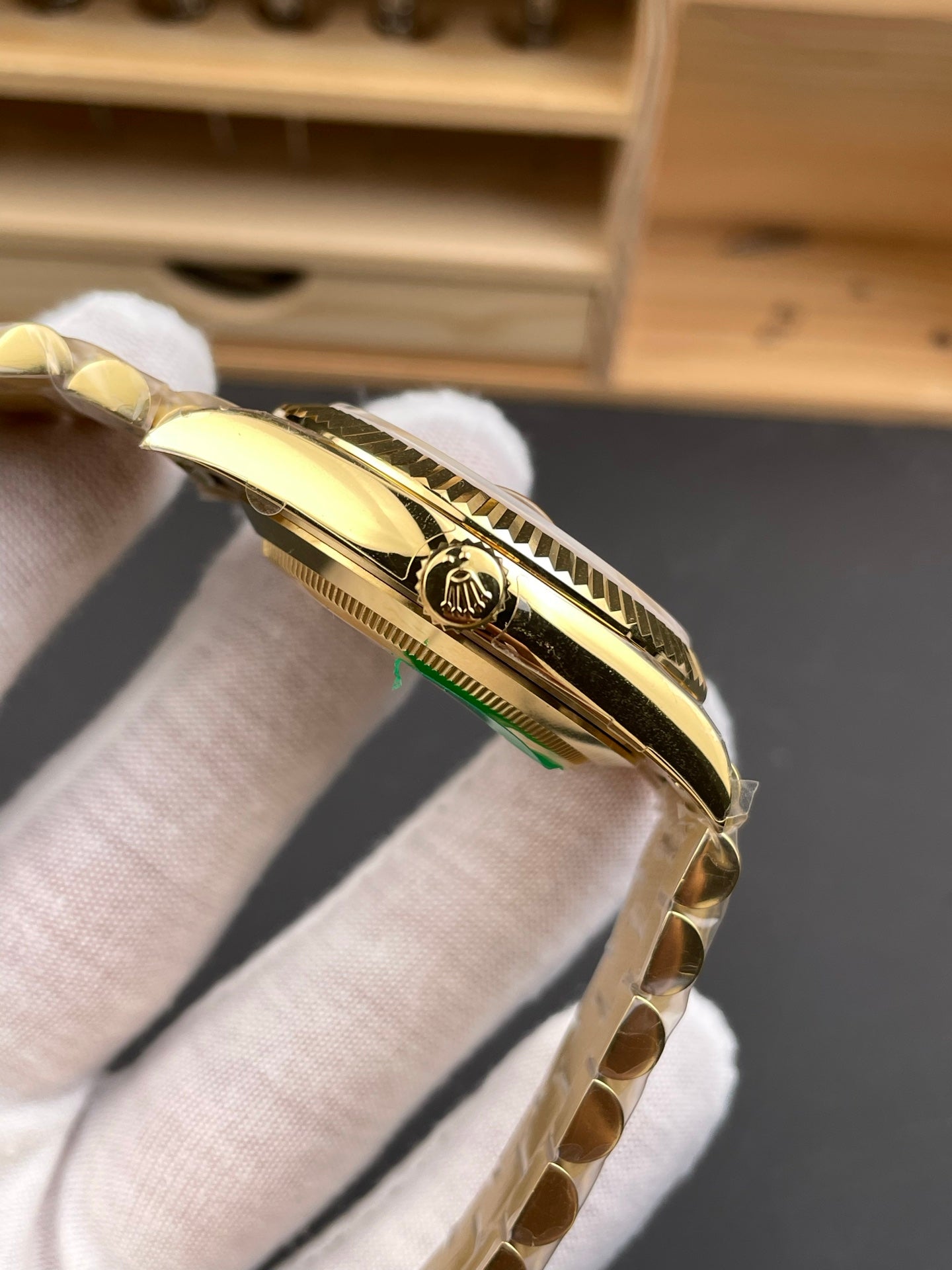 Rolex Day-Date Gold Dial  Roman Markers +Full Gold Bezel +   Full Gold President