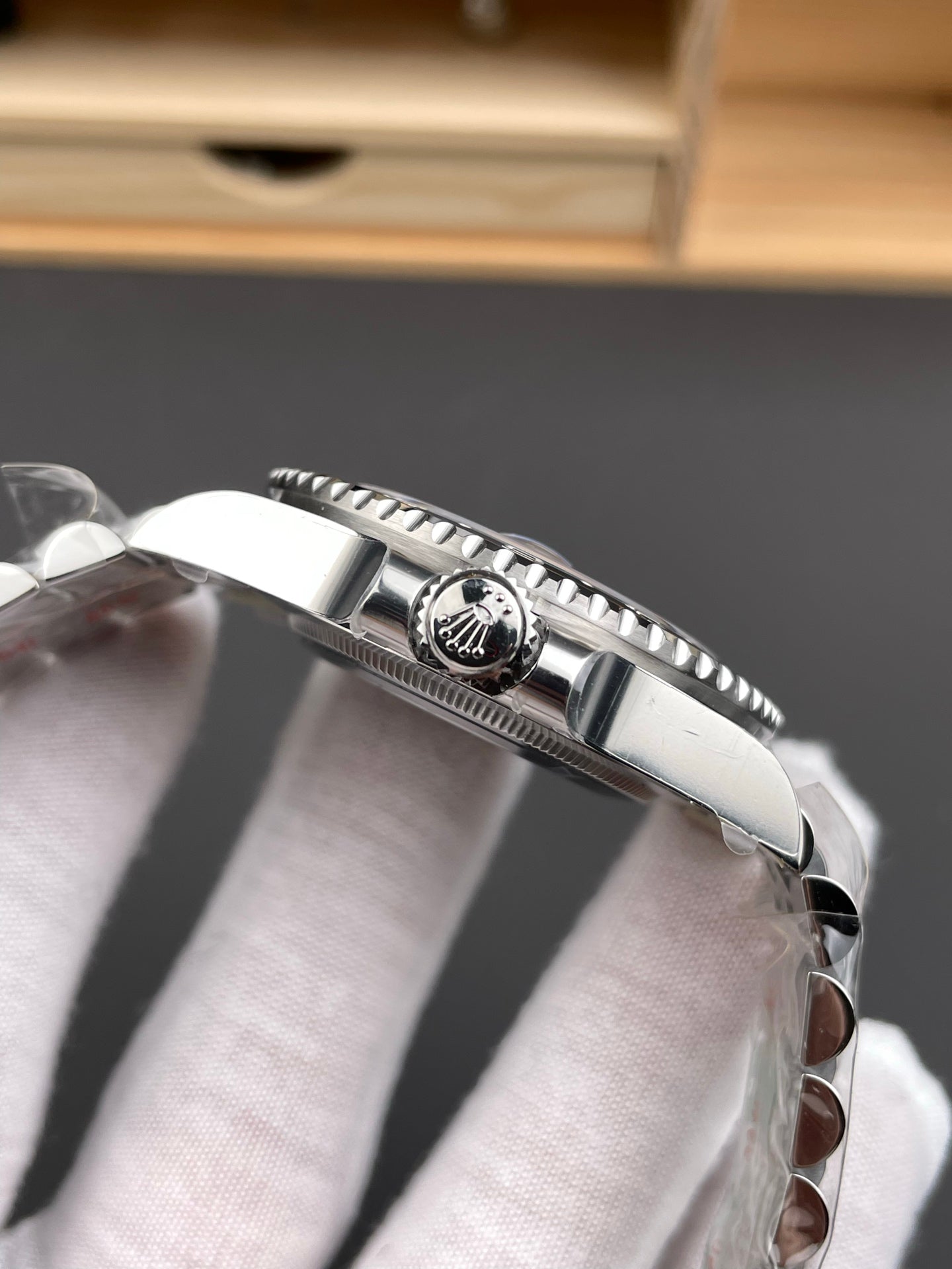 Rolex GMT-Master II Black Dial + Black-Grey Bezel + Steel Bracele