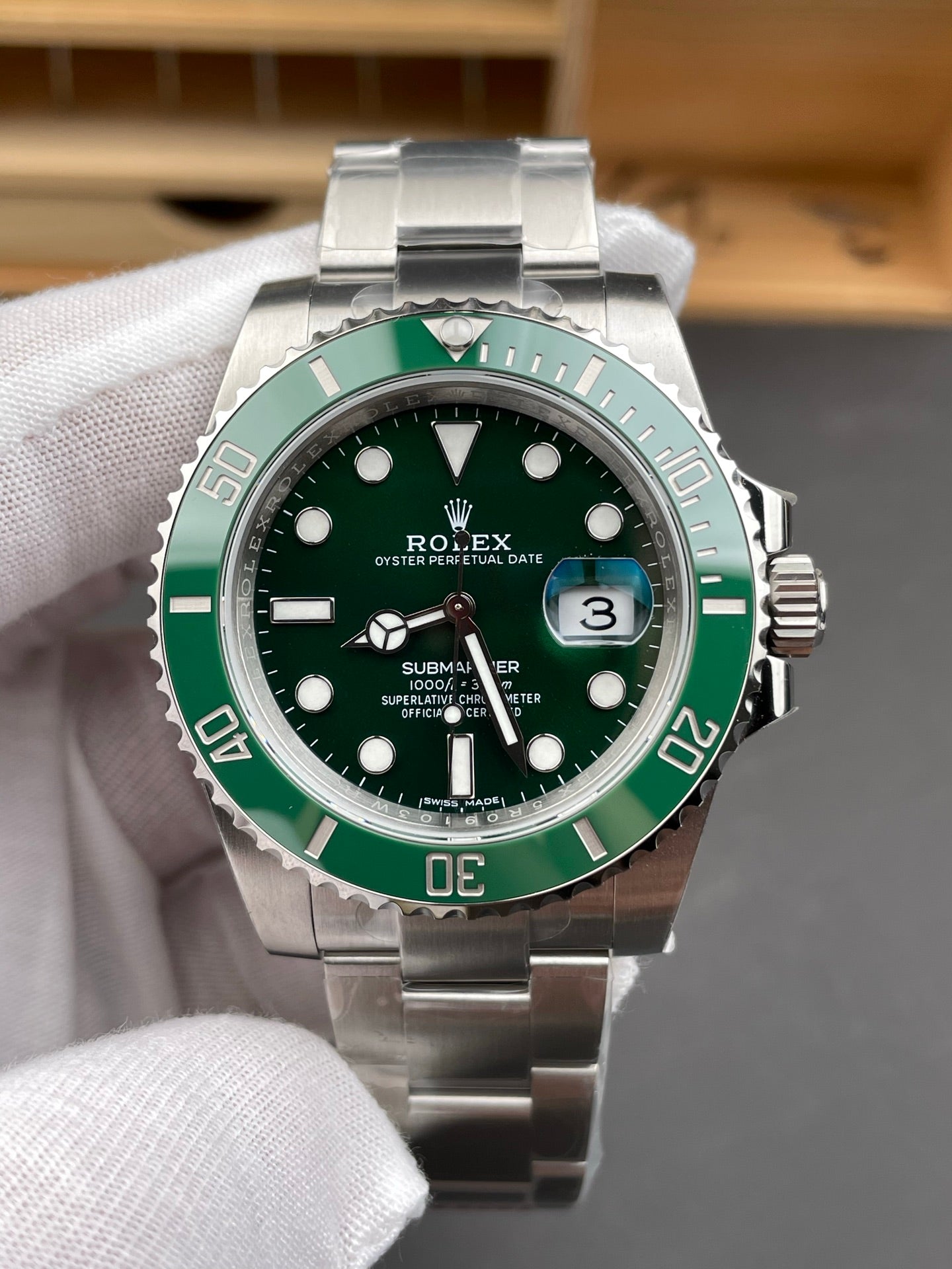 Rolex Submariner Green Dial + Green Bezel + Steel Bracele ·001