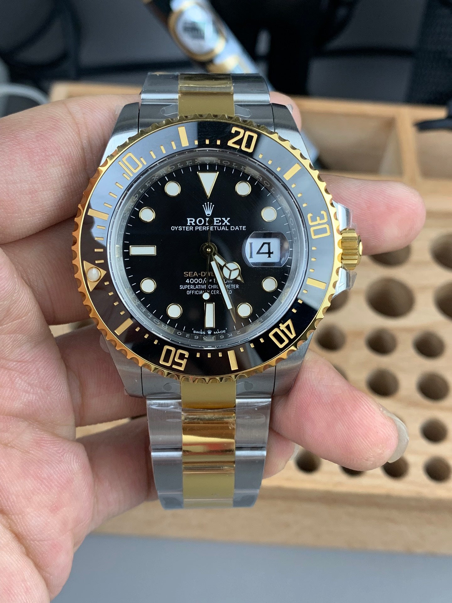 Rolex Sea-Dweller Black Dial + Two-Tone Bezel + Two-Tone Bracelet